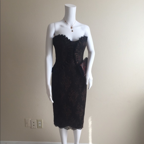 Escada Dresses & Skirts - Escada Lace Bustier Dress